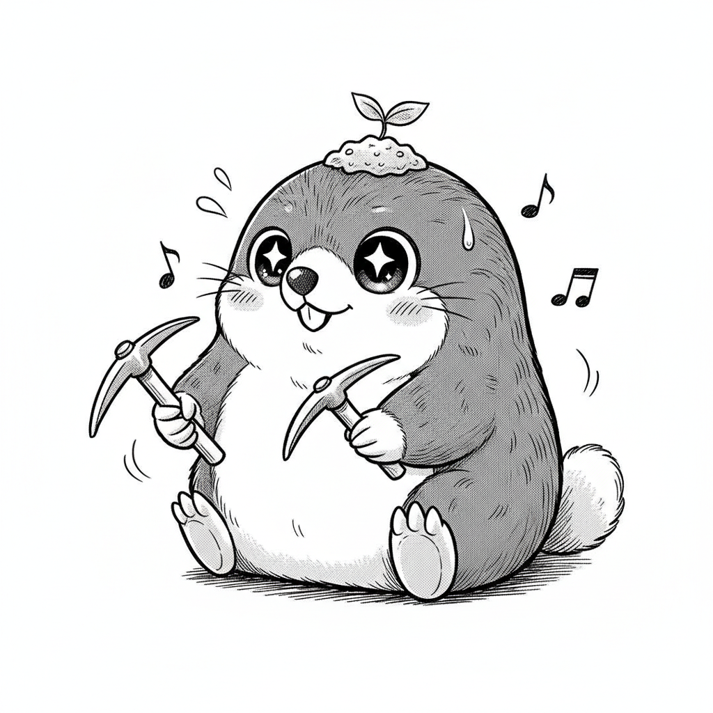 How to Draw a Mole example 2