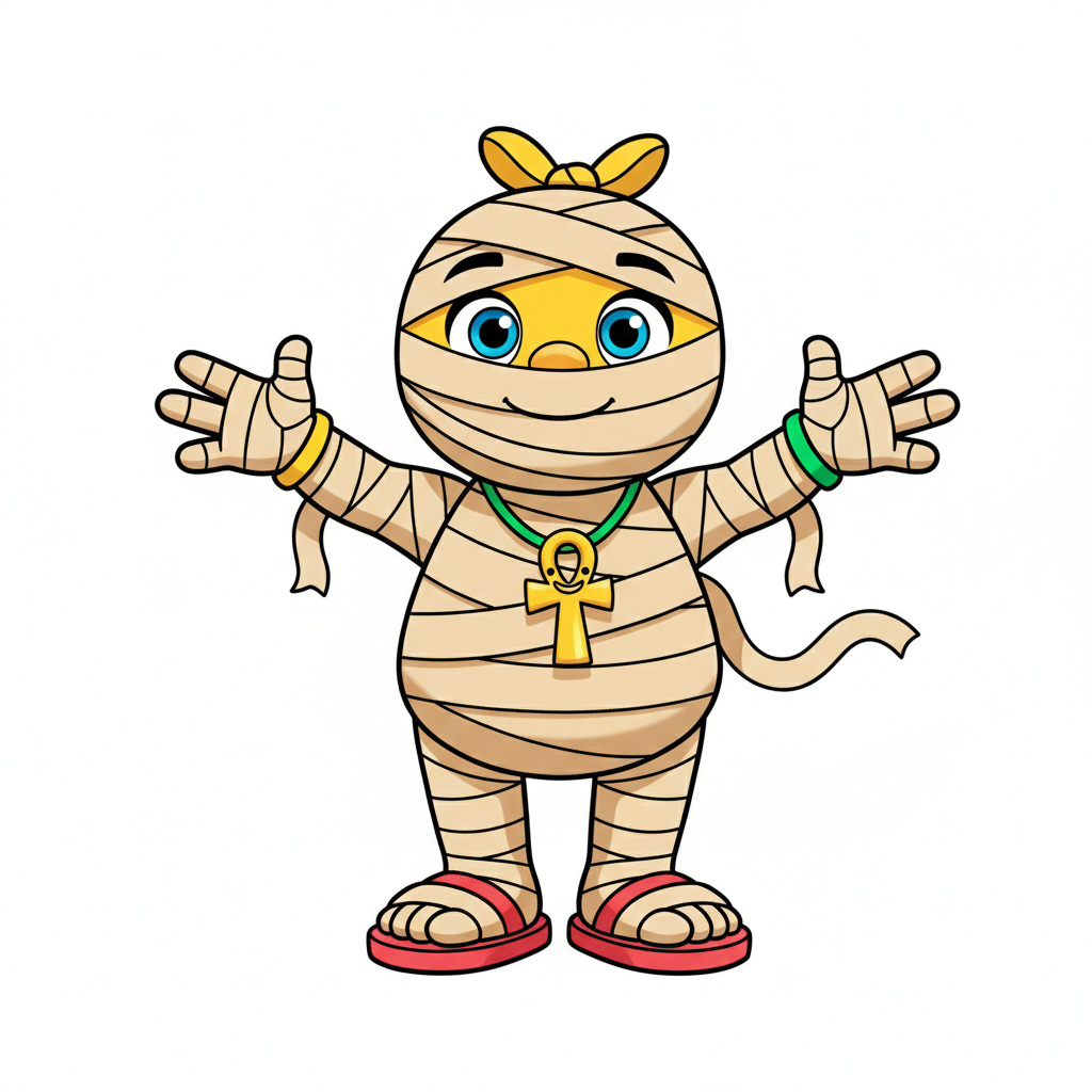 How to Draw a Mummy example 4