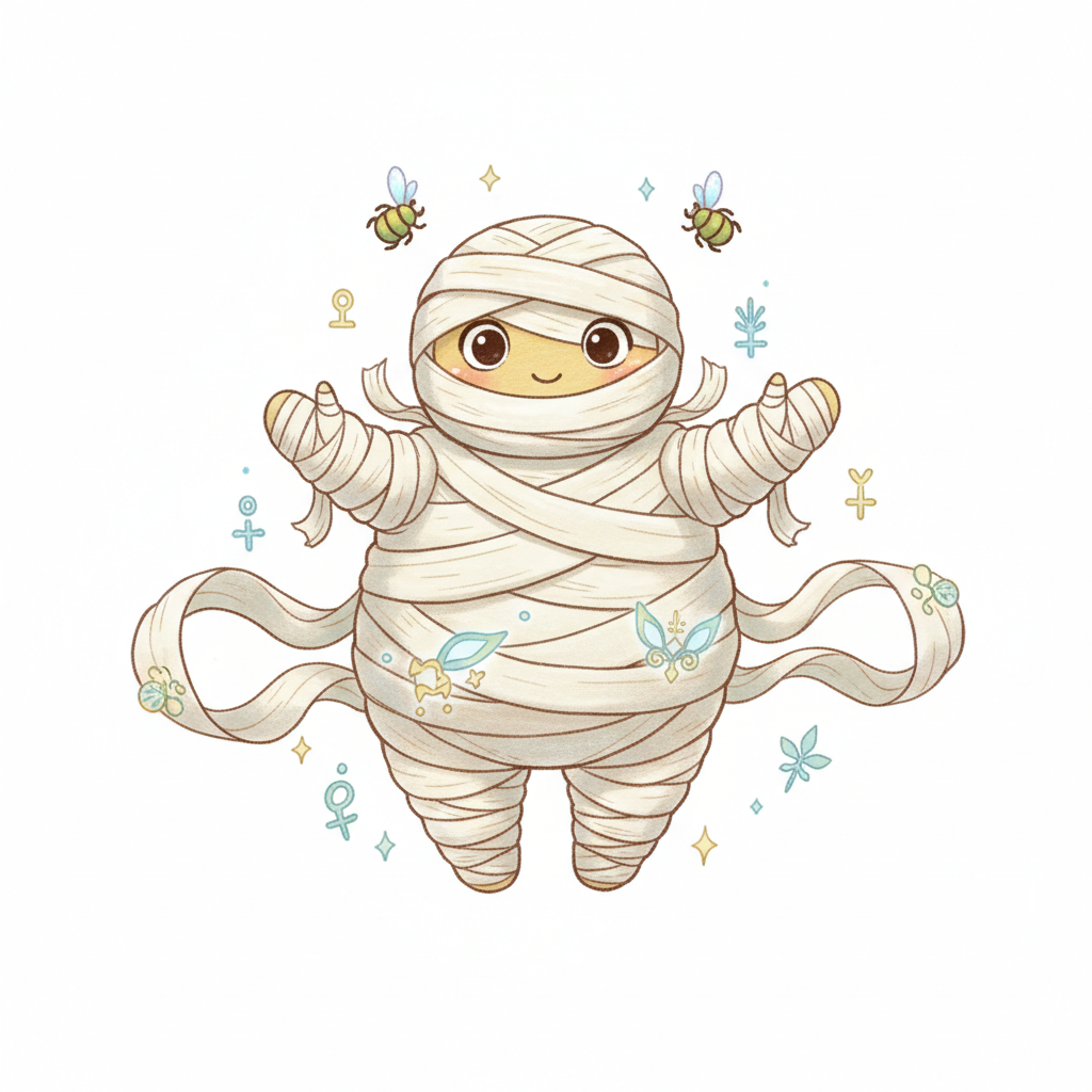How to Draw a Mummy example 3