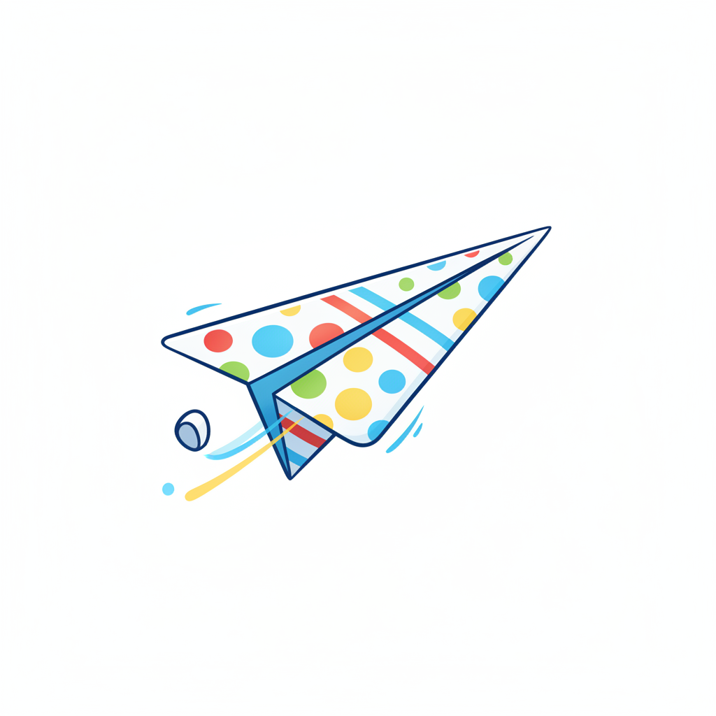 How to Draw a Paper Airplane example 4