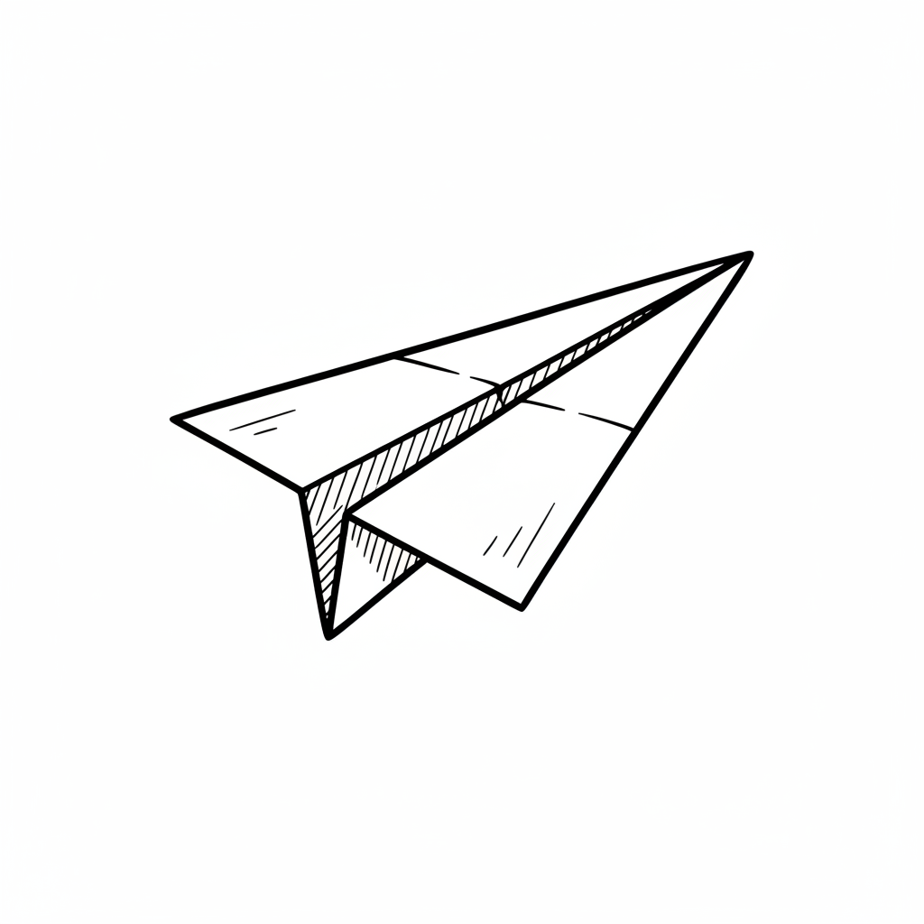How to Draw a Paper Airplane