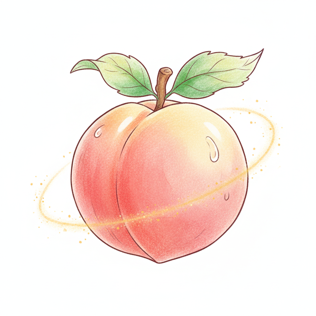 How to Draw a Peach example 3