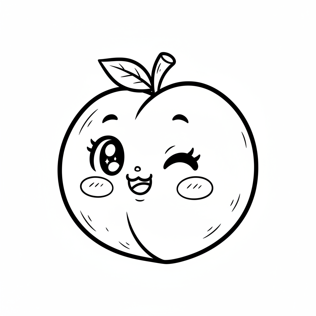How to Draw a Peach example 2
