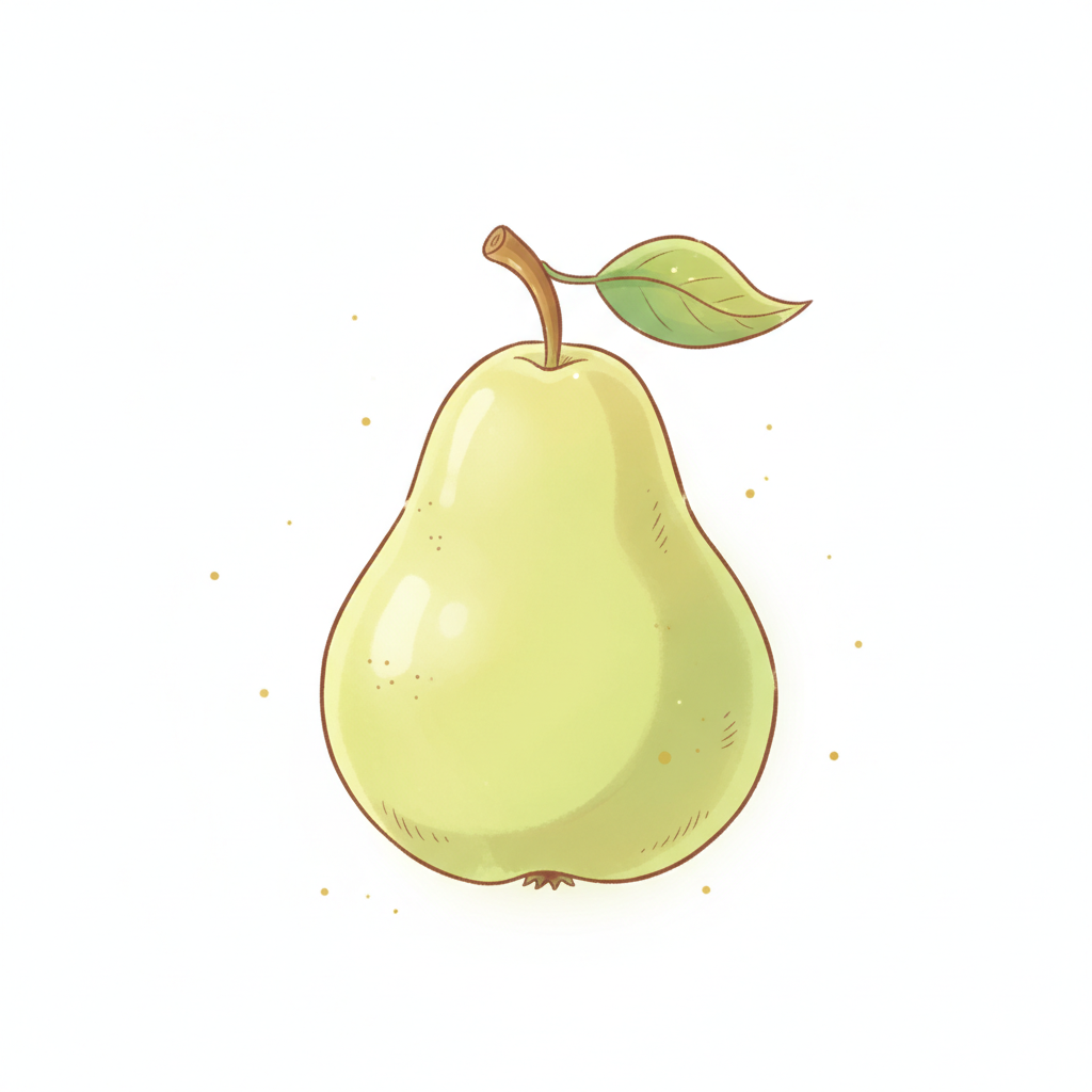 How to Draw a Pear example 3