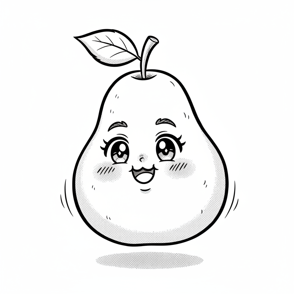 How to Draw a Pear example 2