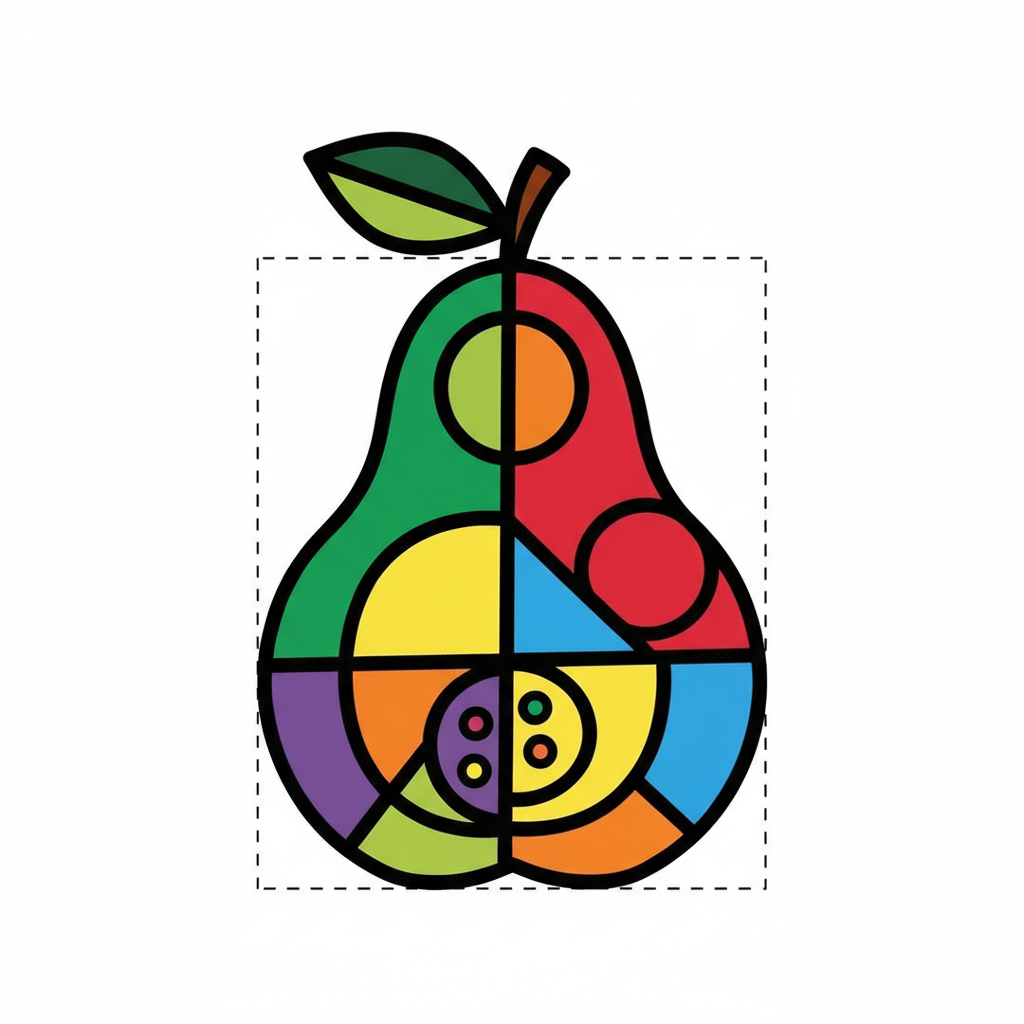 How to Draw a Pear example 6