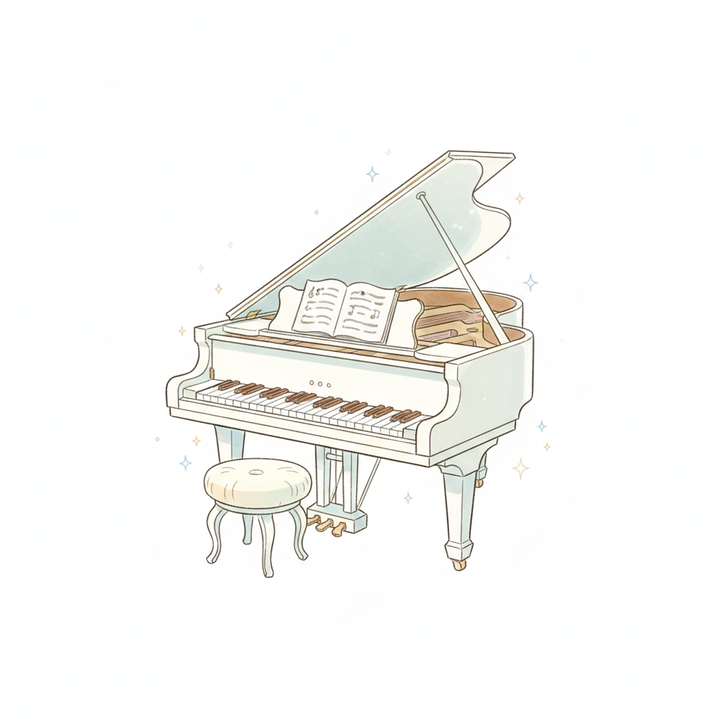 How to Draw a Piano example 3