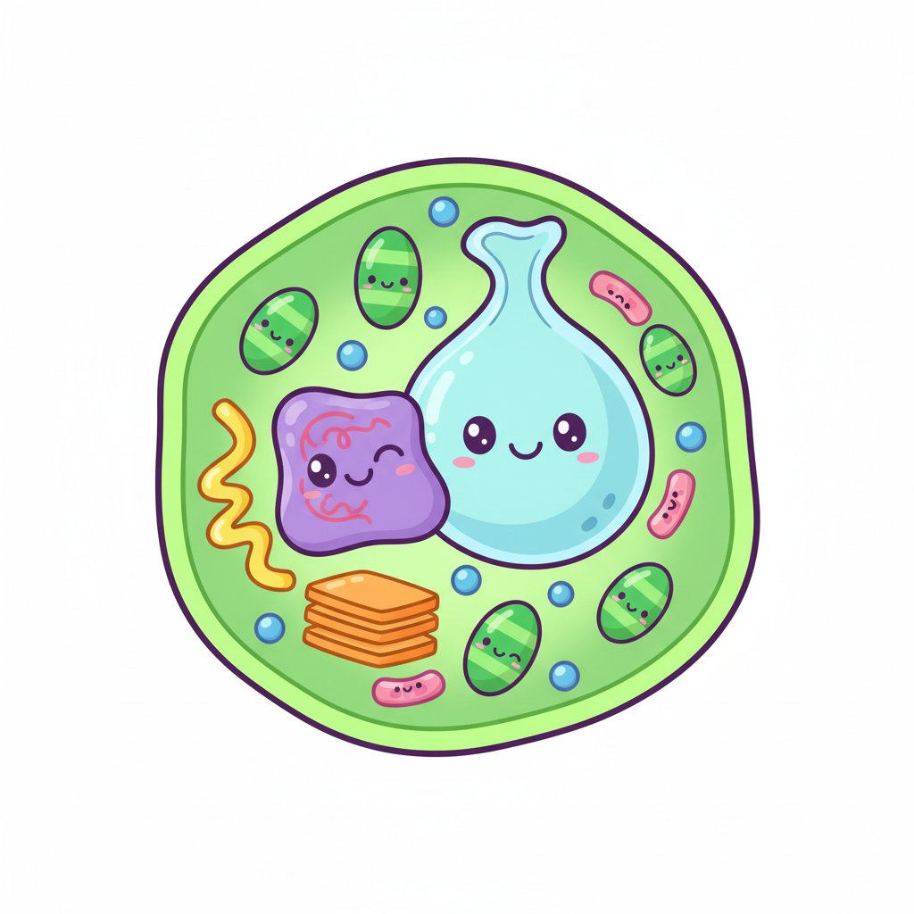 How to Draw a Plant Cell example 4