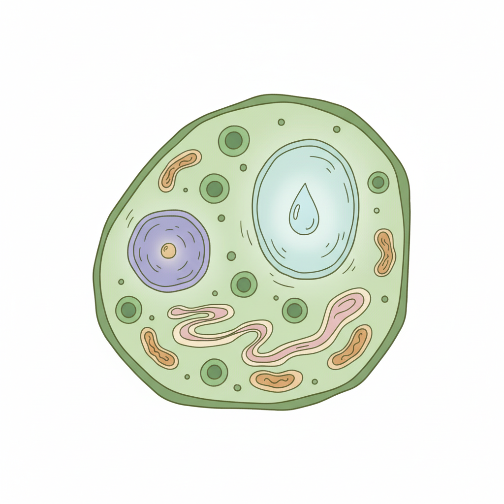 How to Draw a Plant Cell example 3