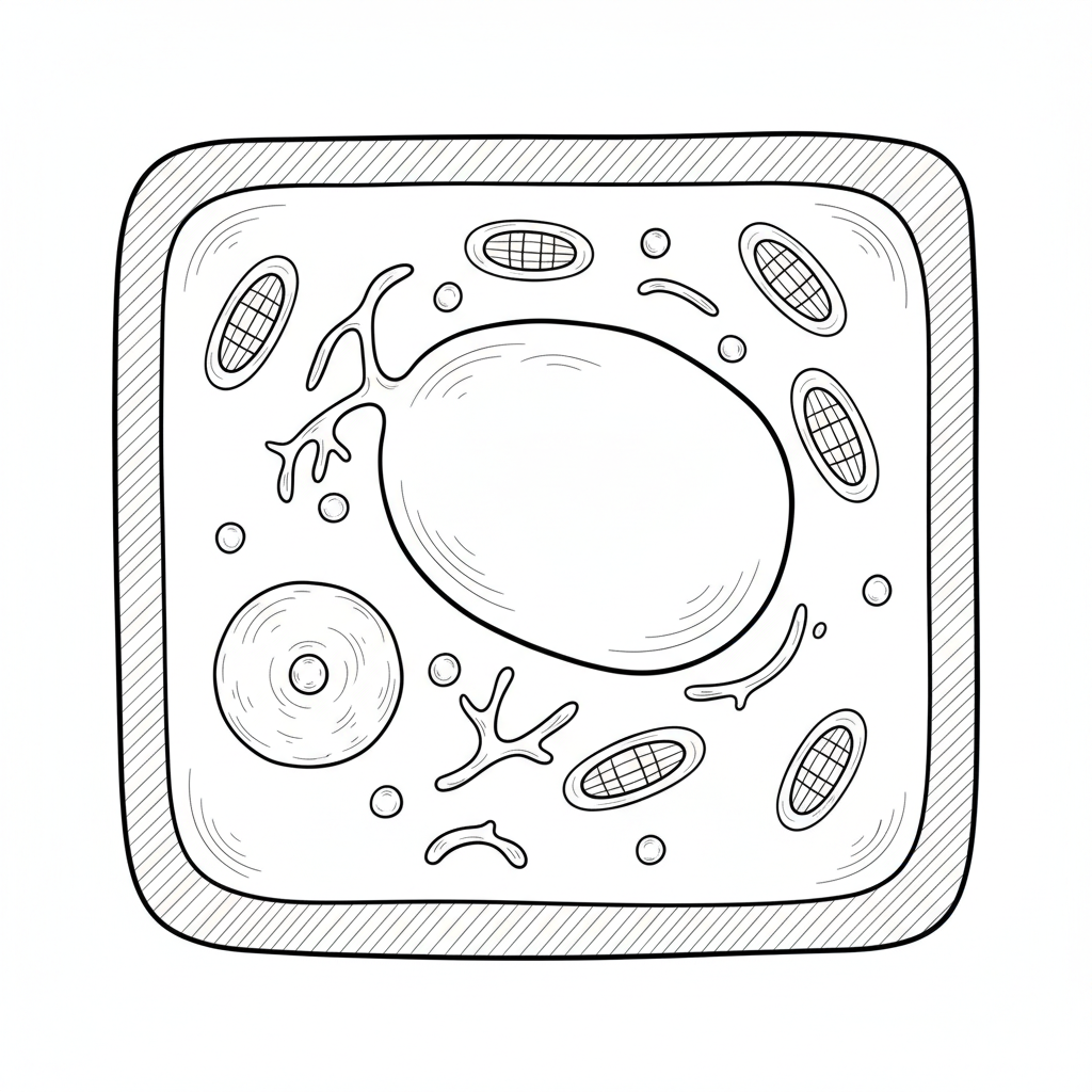 How to Draw a Plant Cell