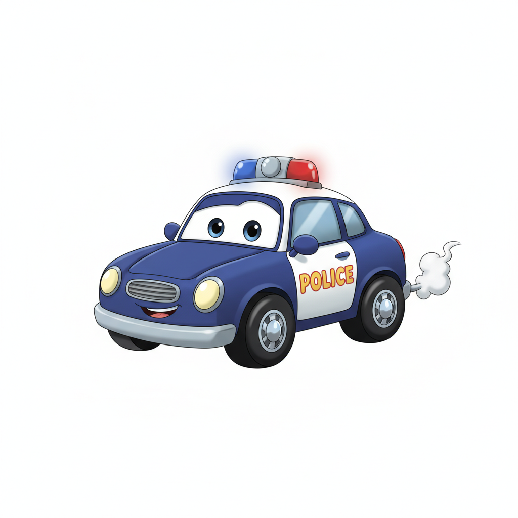 How to Draw a Police Car example 4
