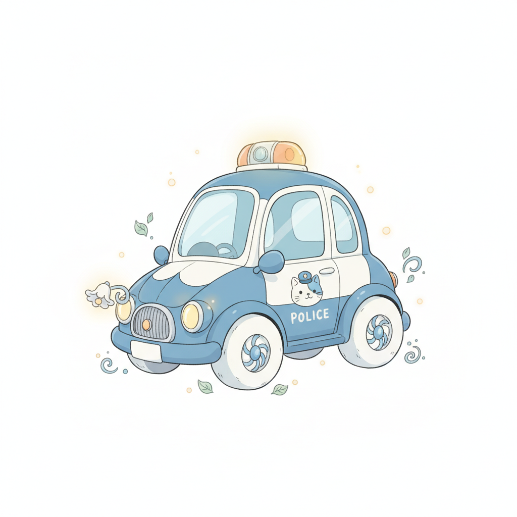How to Draw a Police Car example 3