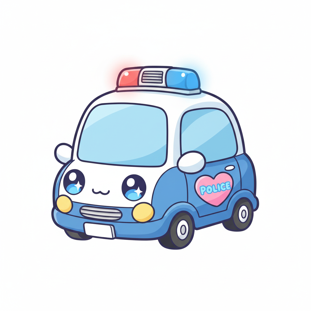 How to Draw a Police Car example 5