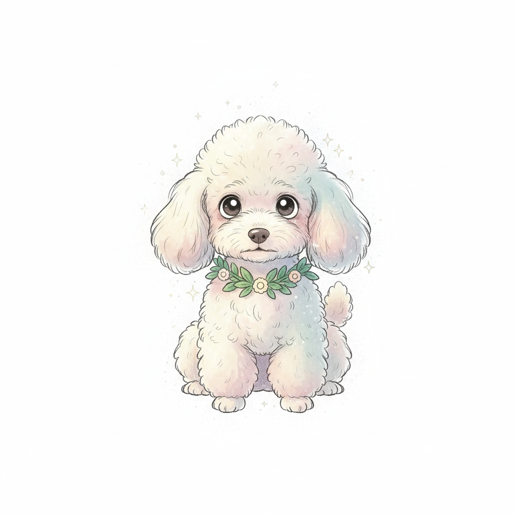 How to Draw a Poodle example 3