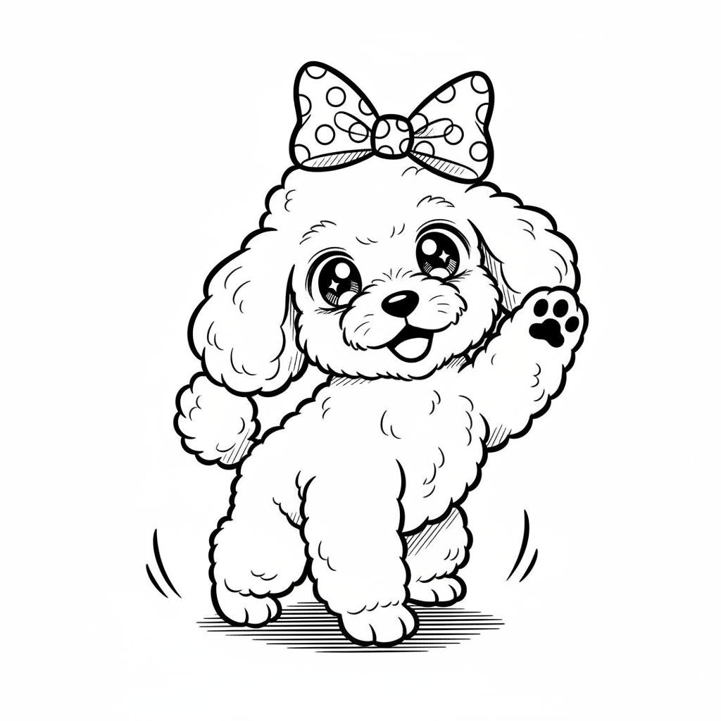 How to Draw a Poodle example 2