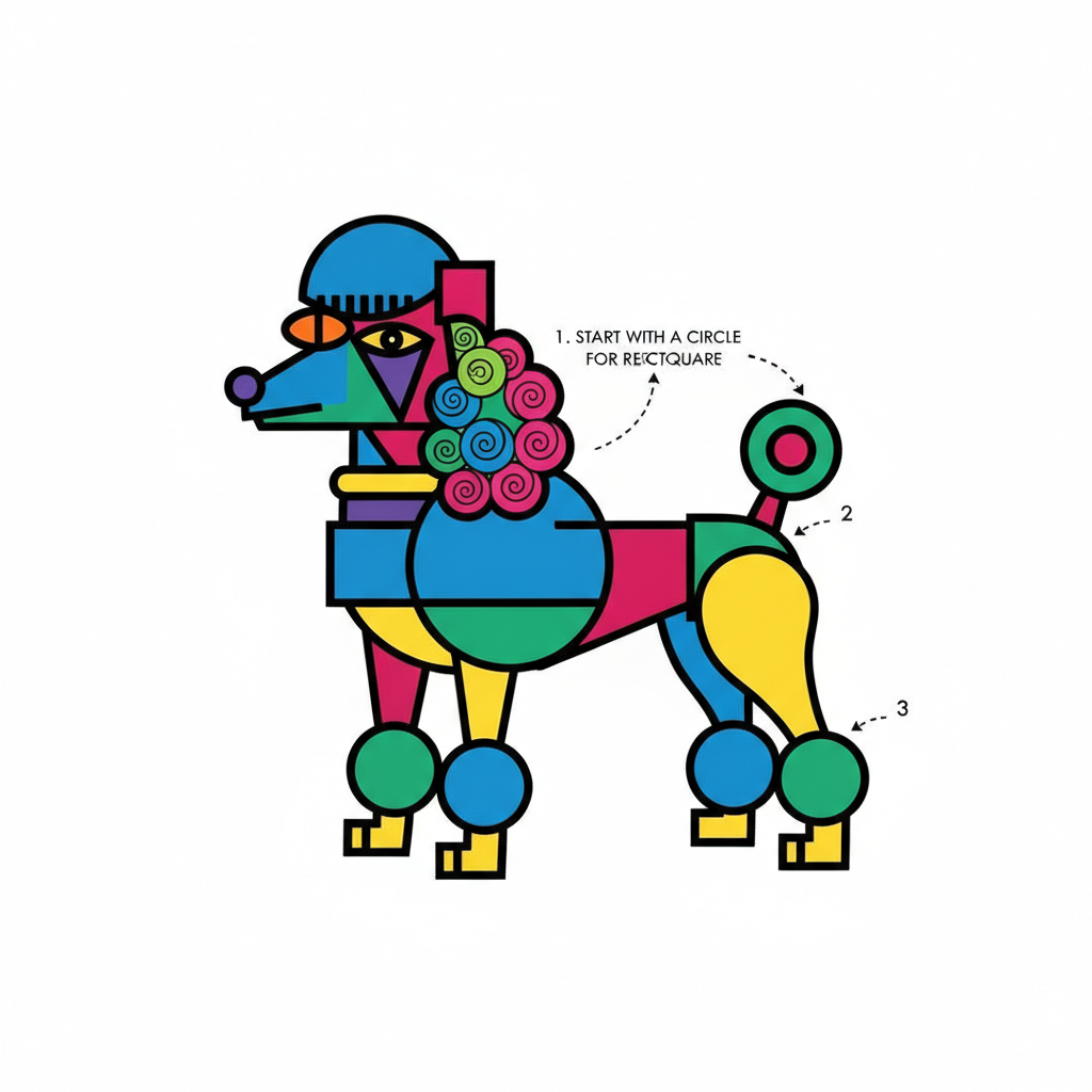 How to Draw a Poodle example 6
