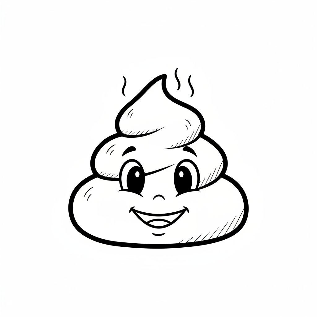How to Draw a Poop Emoji