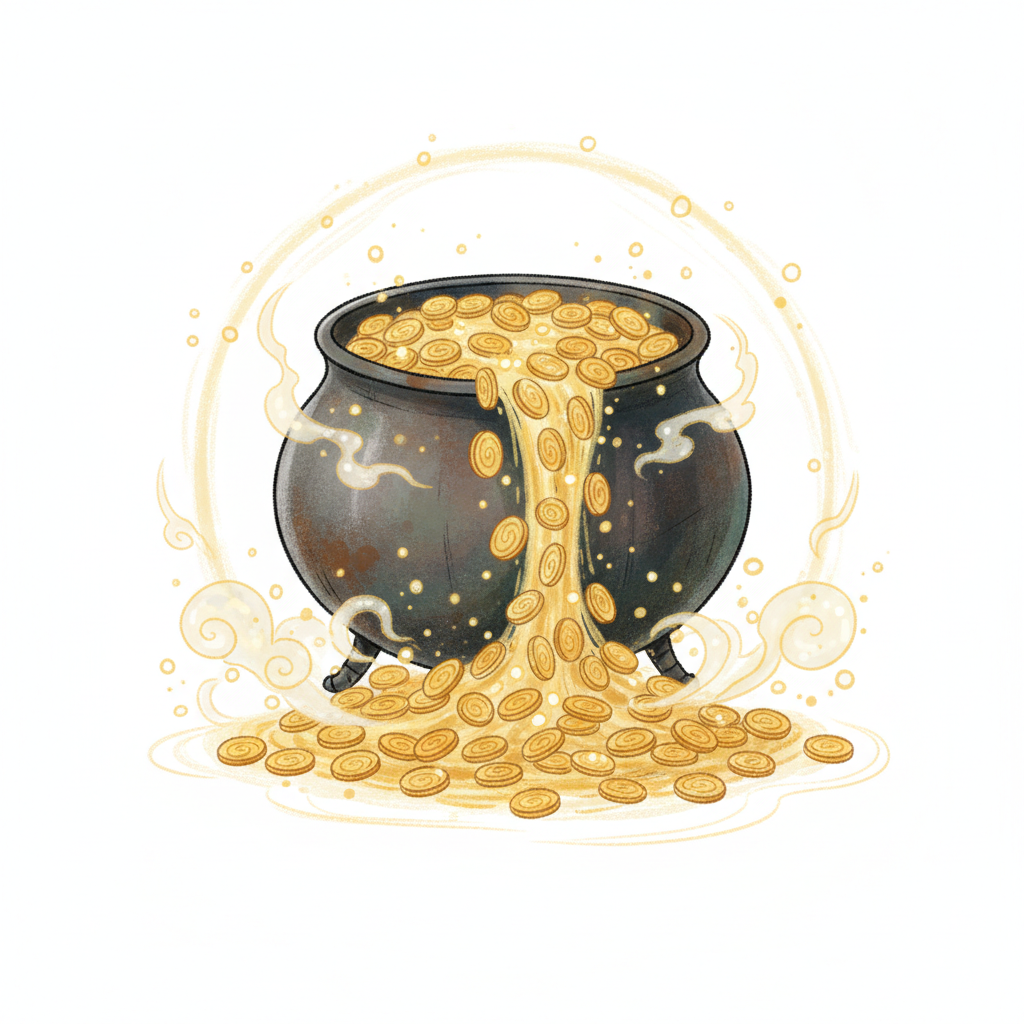 How to Draw a Pot of Gold example 3