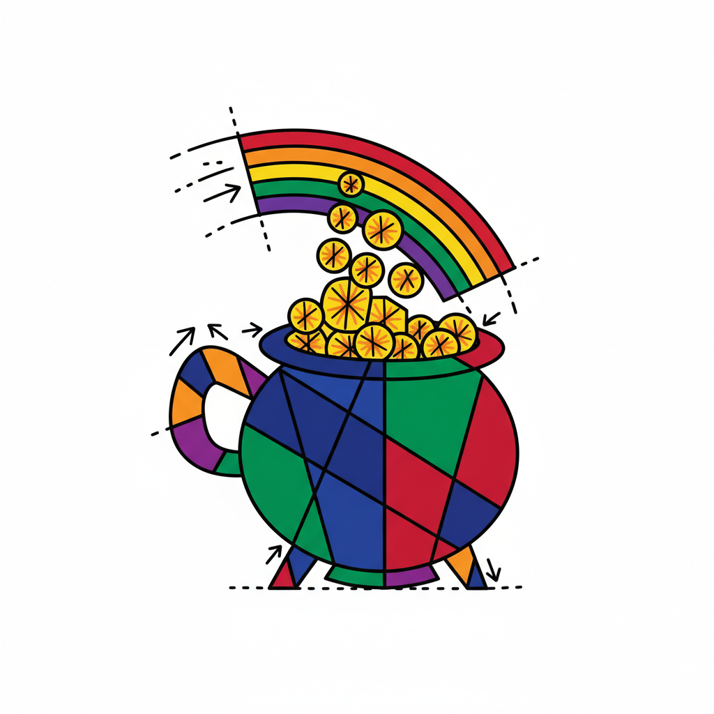 How to Draw a Pot of Gold example 6