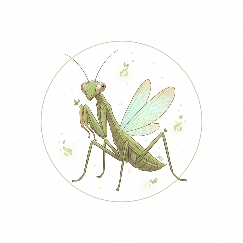 How to Draw a Praying Mantis example 3