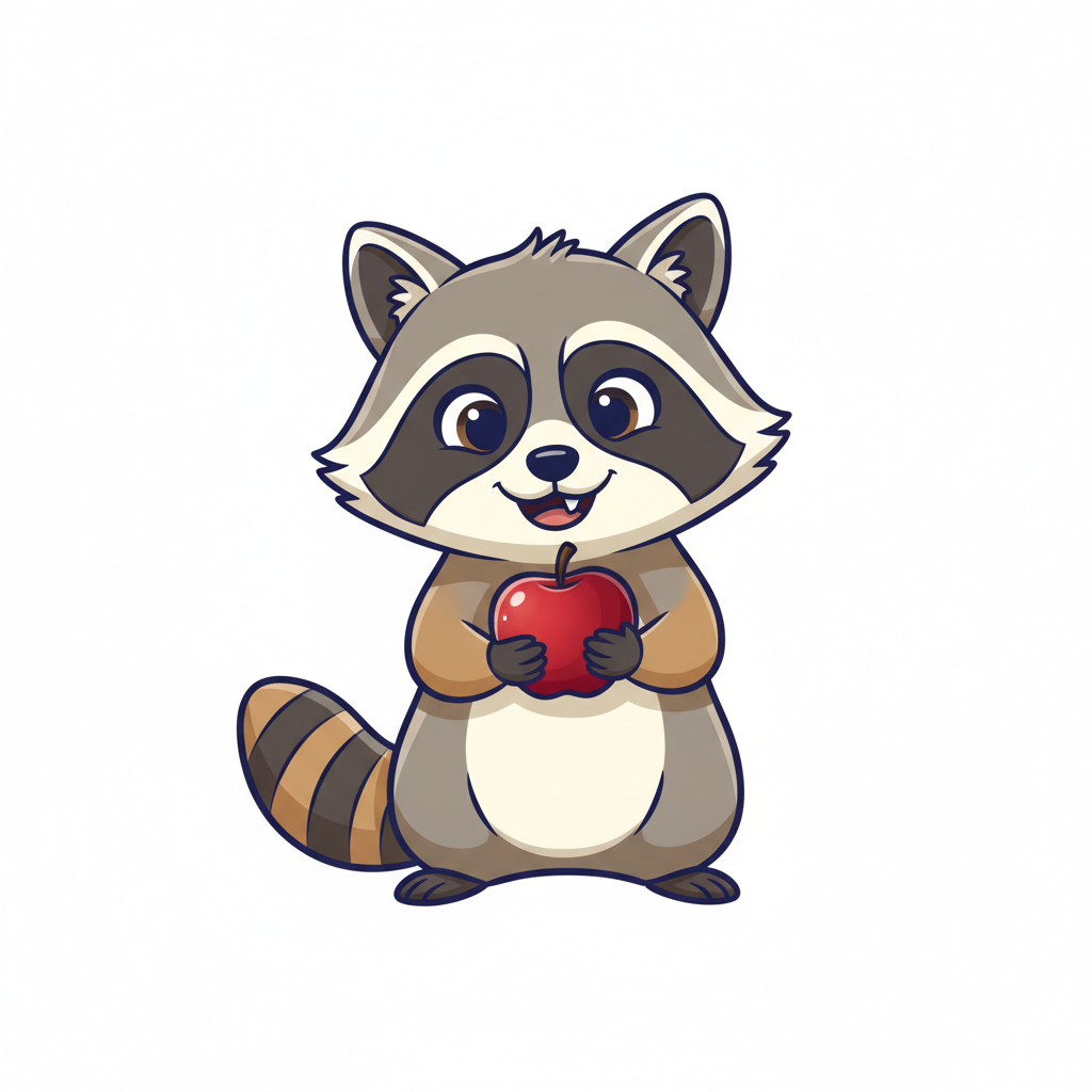 How to Draw a Racoon example 4