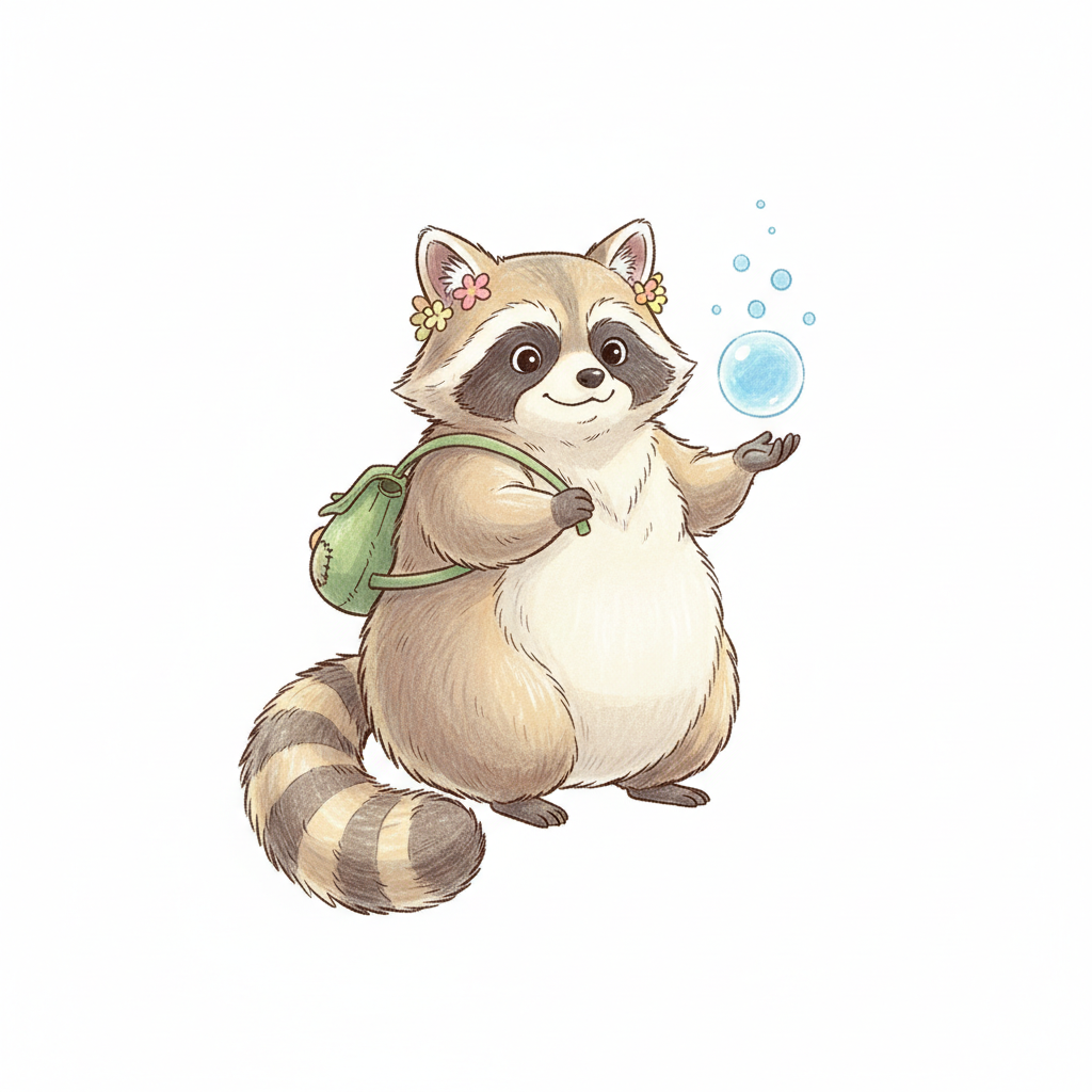 How to Draw a Racoon example 3