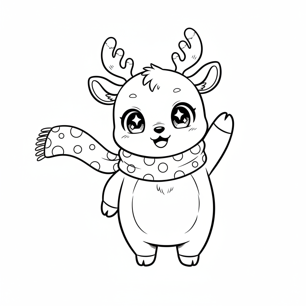 How to Draw a Reindeer example 2