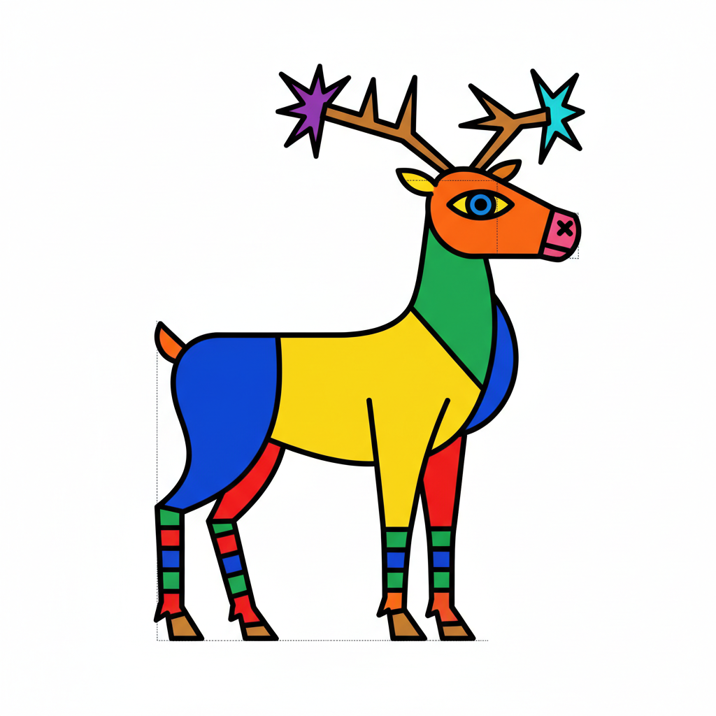 How to Draw a Reindeer example 6