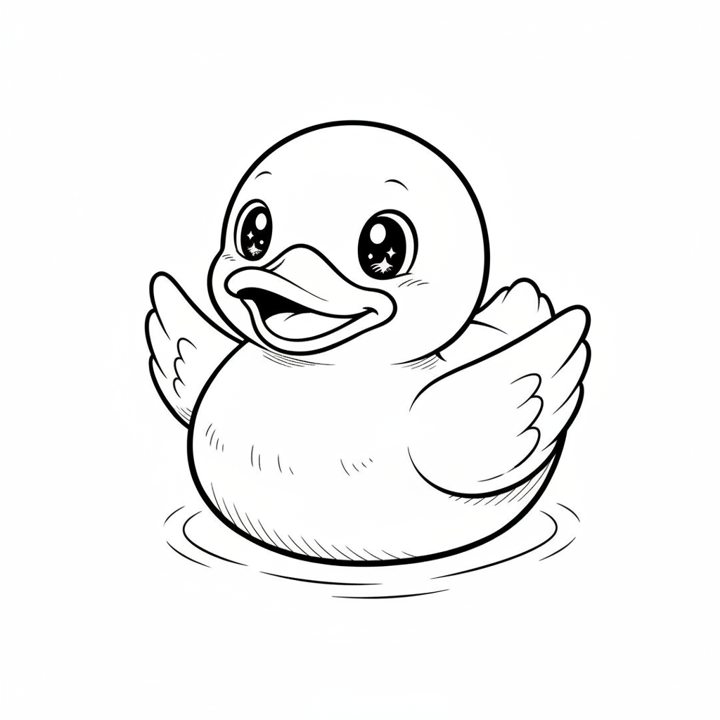 How to Draw a Rubber Duck example 2