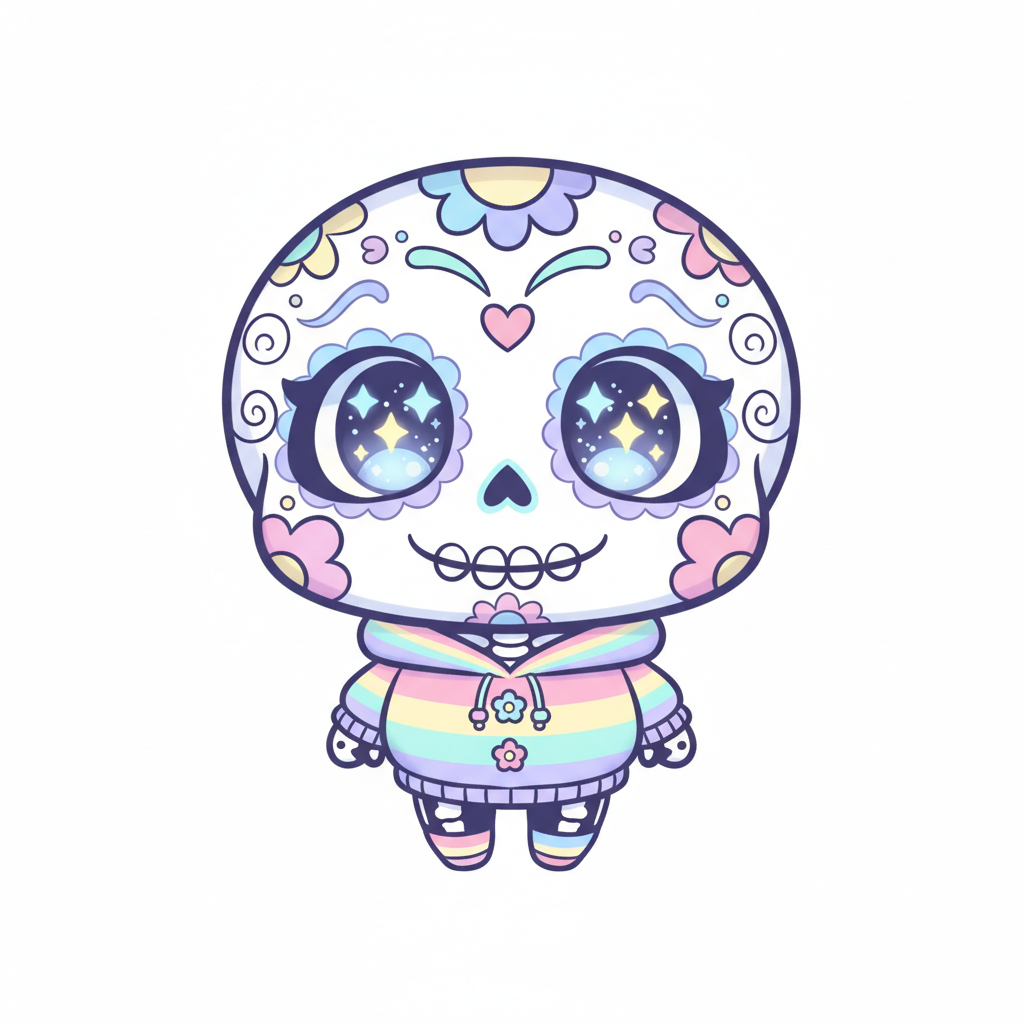 How to Draw a Sugar Skull example 5