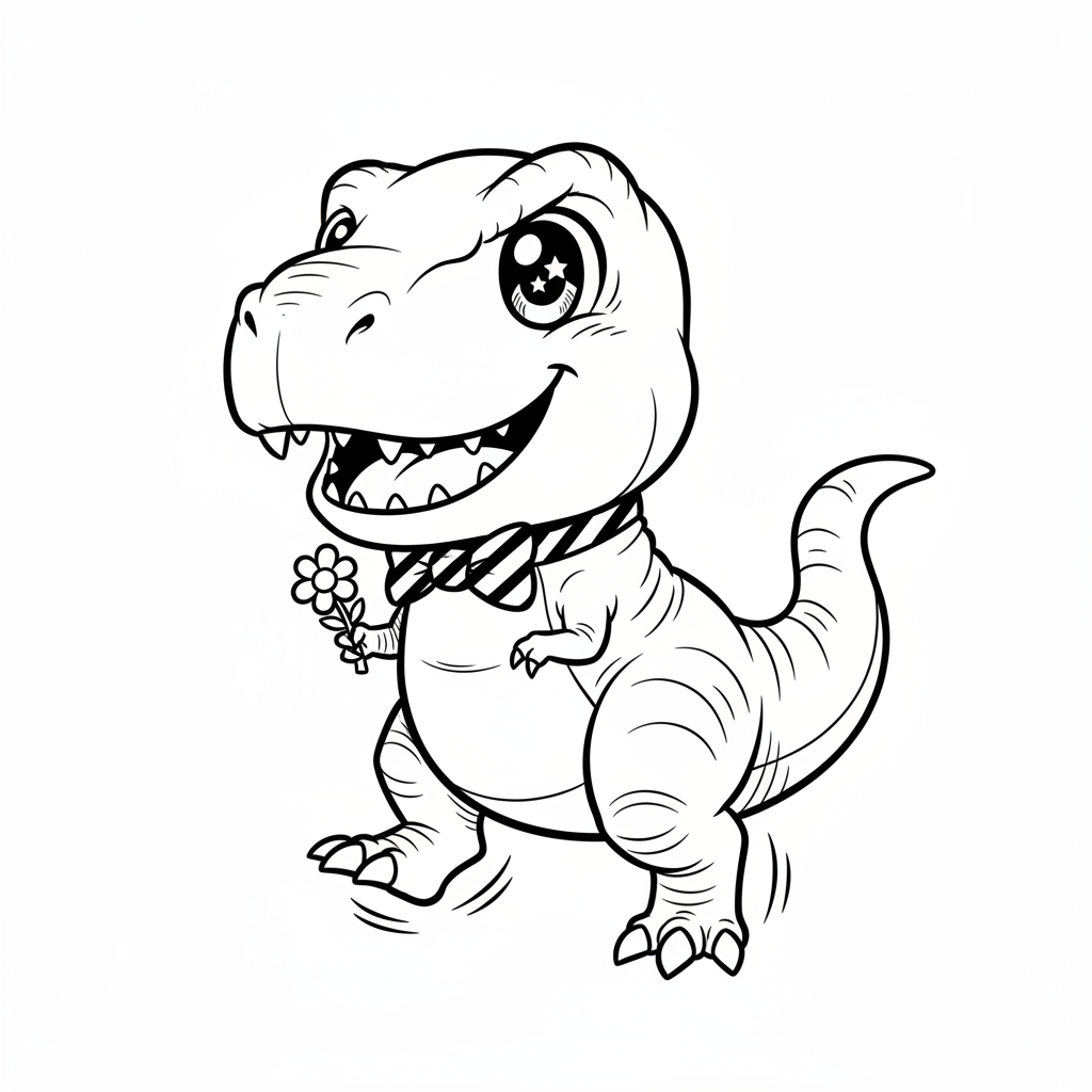 How to Draw a T-rex example 2