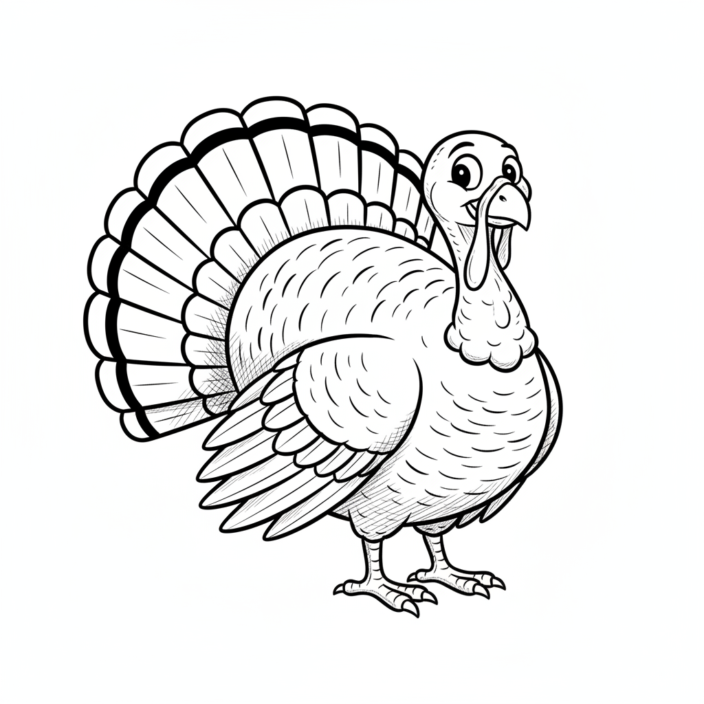How to Draw a Thanksgiving Turkey