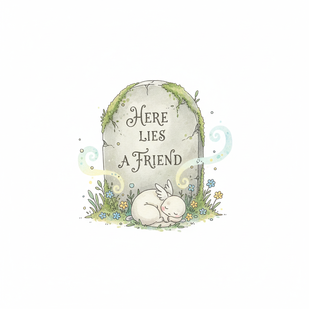 How to Draw a Tombstone example 3