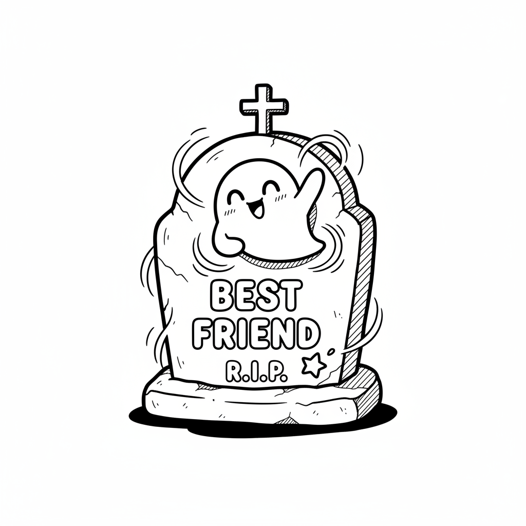 How to Draw a Tombstone example 2