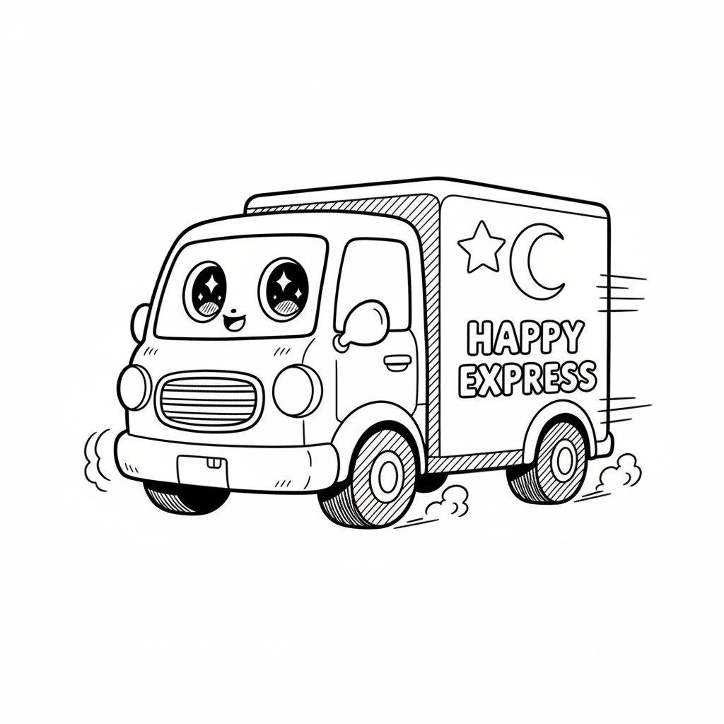 How to Draw a Truck example 2