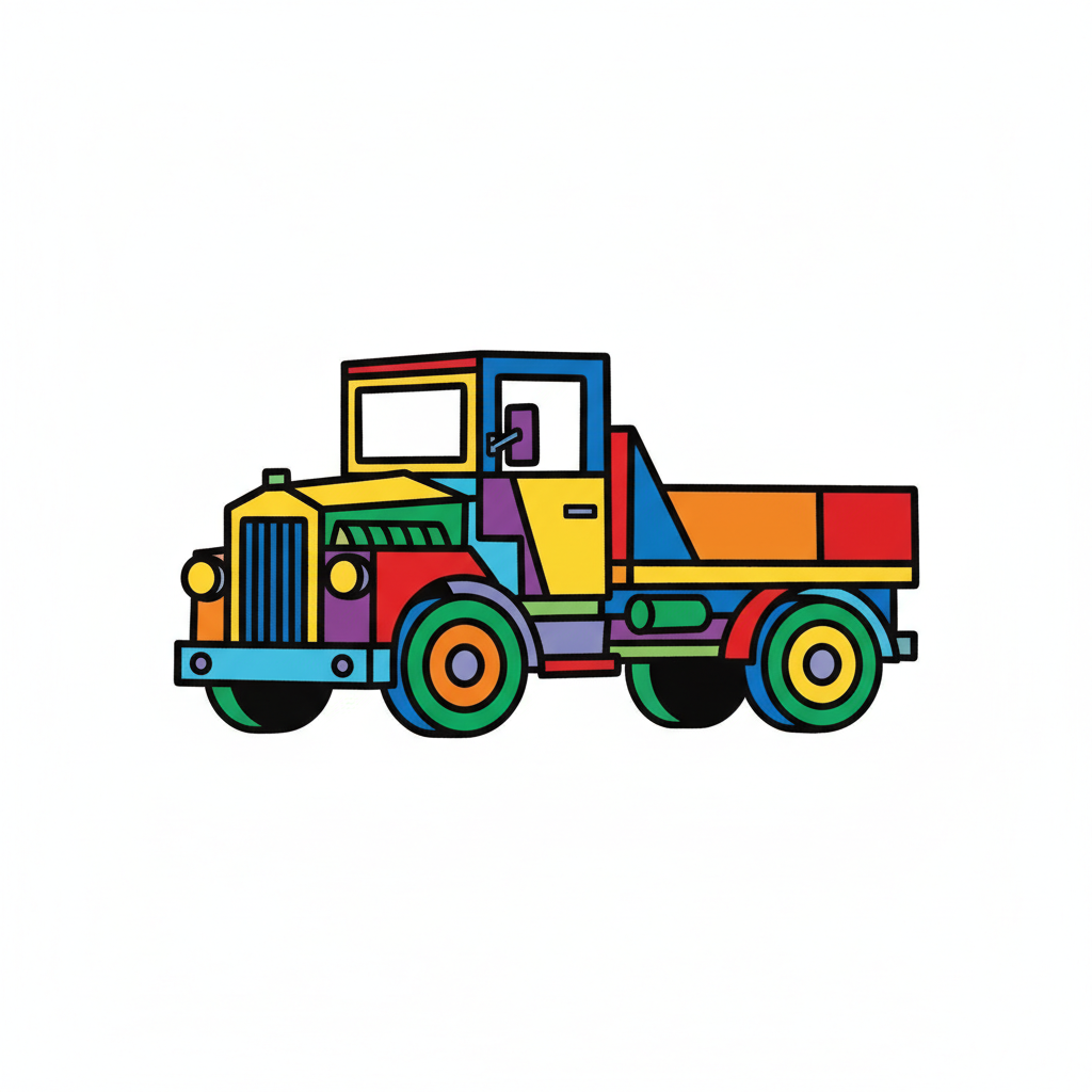 How to Draw a Truck example 6
