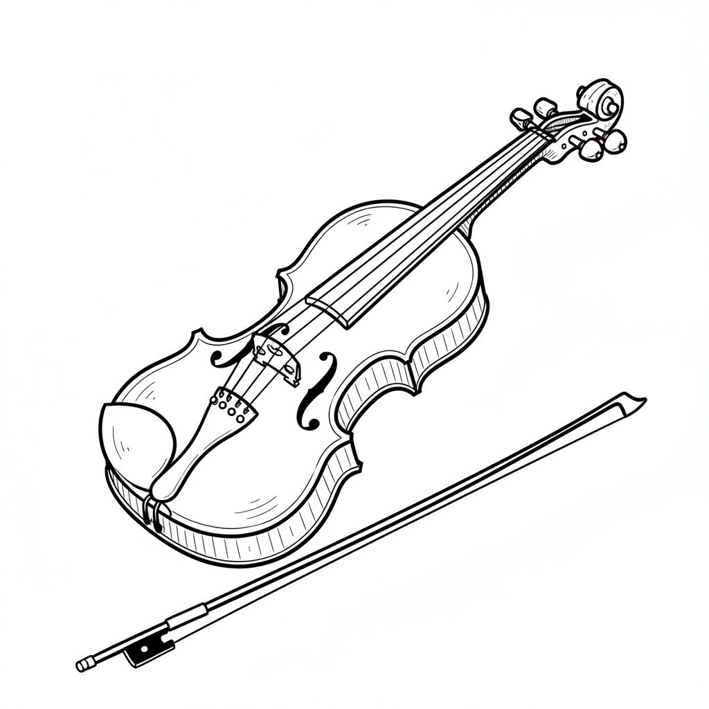 How to Draw a Violin