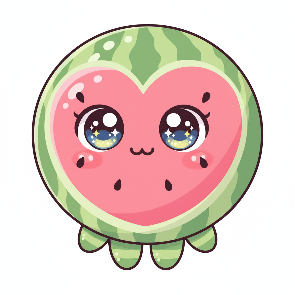 How to Draw a Watermelon example 5