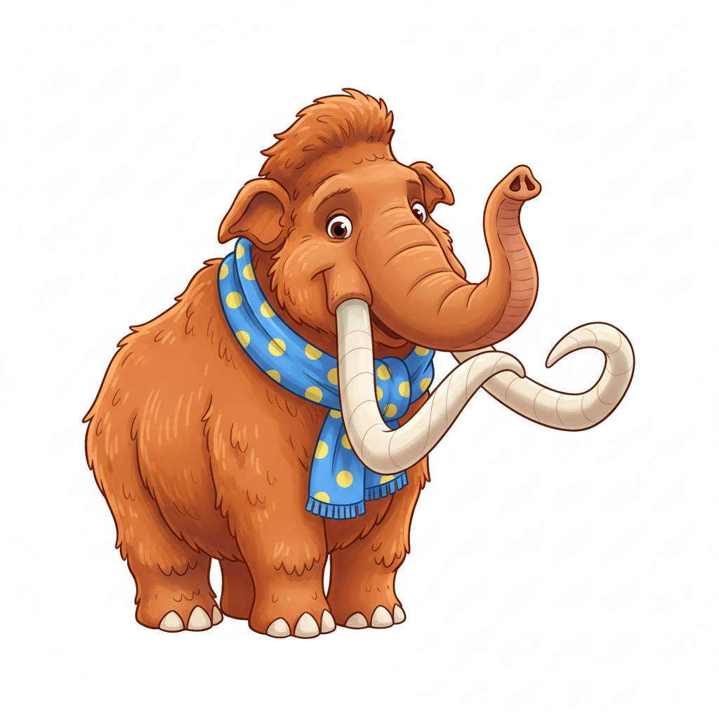 How to Draw a Woolly Mammoth example 4