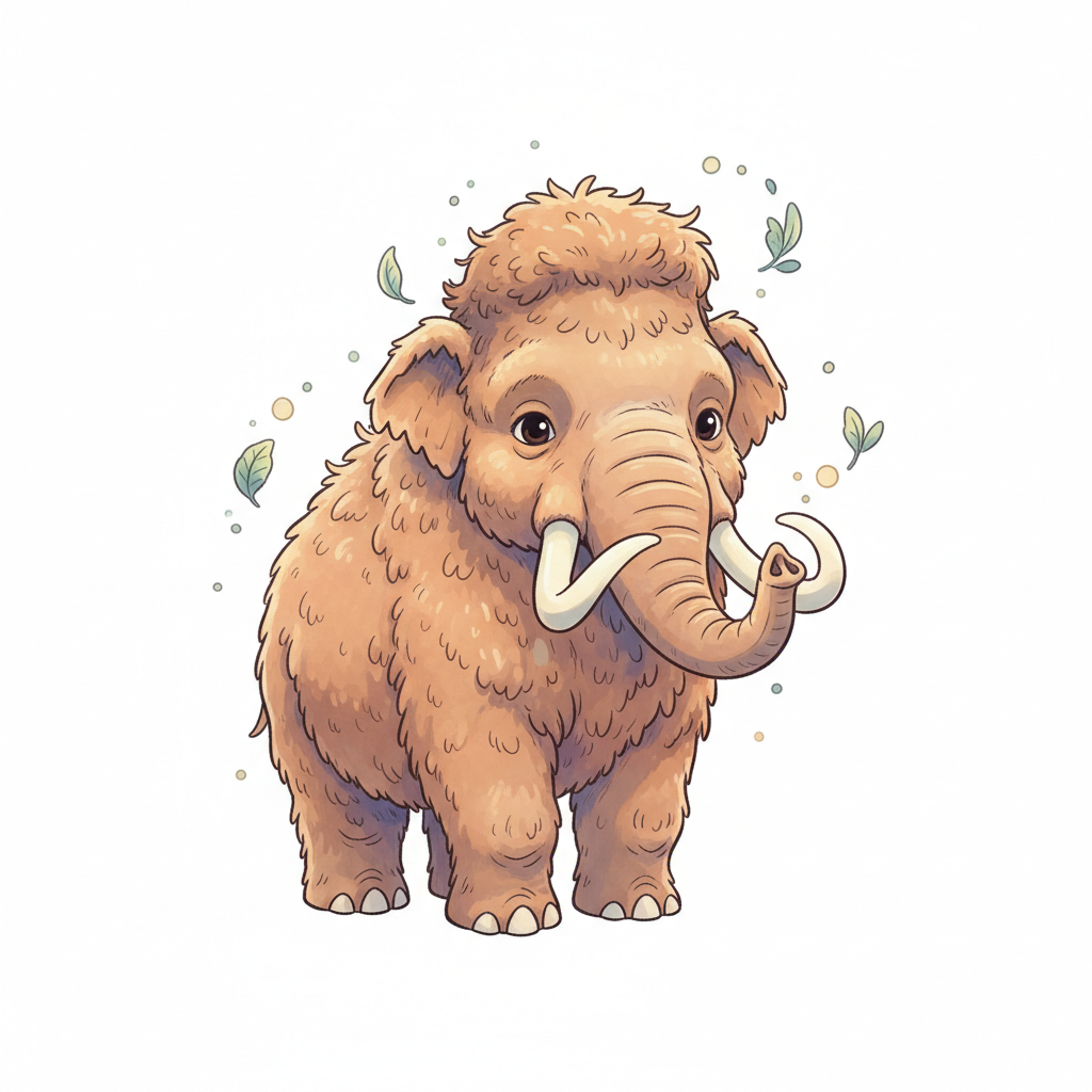 How to Draw a Woolly Mammoth example 3