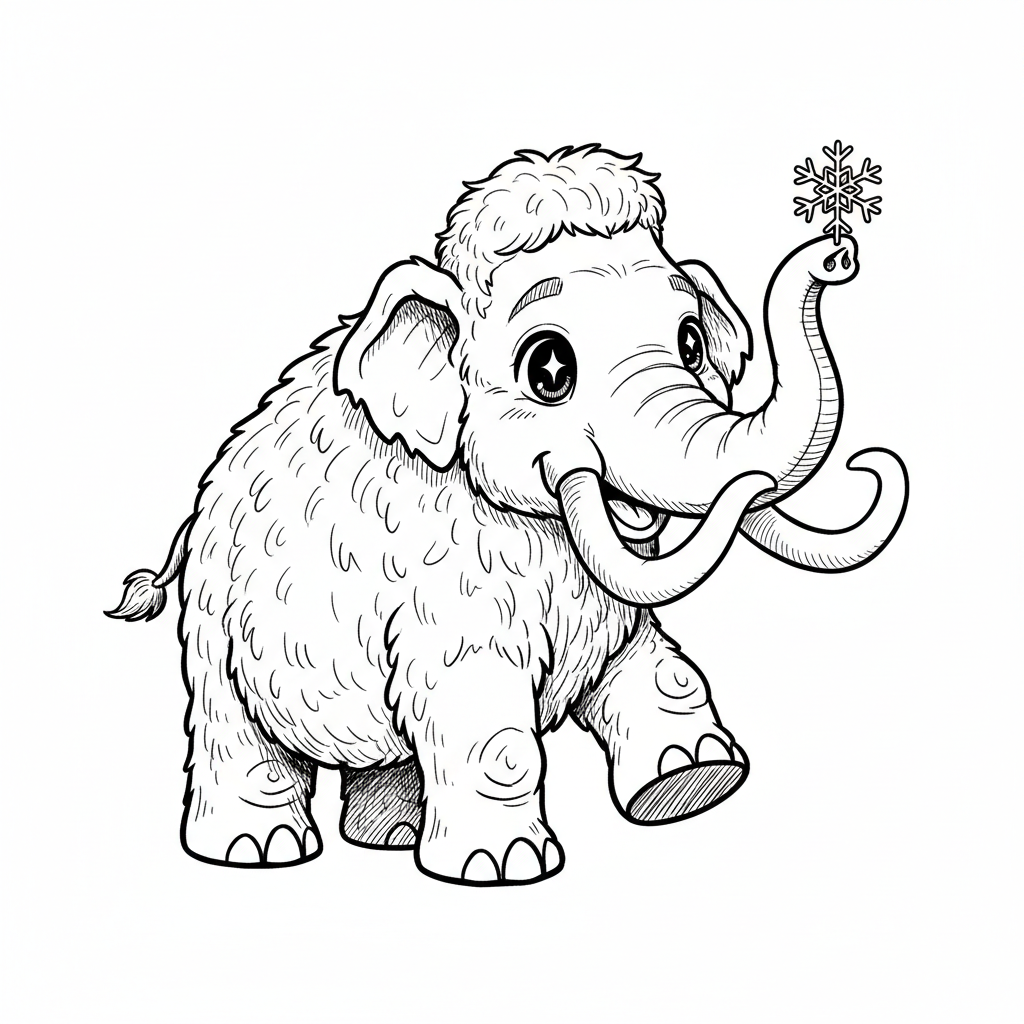 How to Draw a Woolly Mammoth example 2