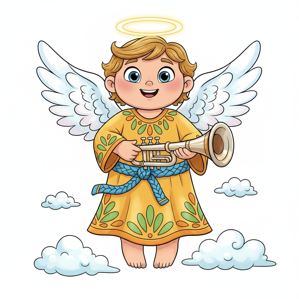 How to Draw an Angel example 4