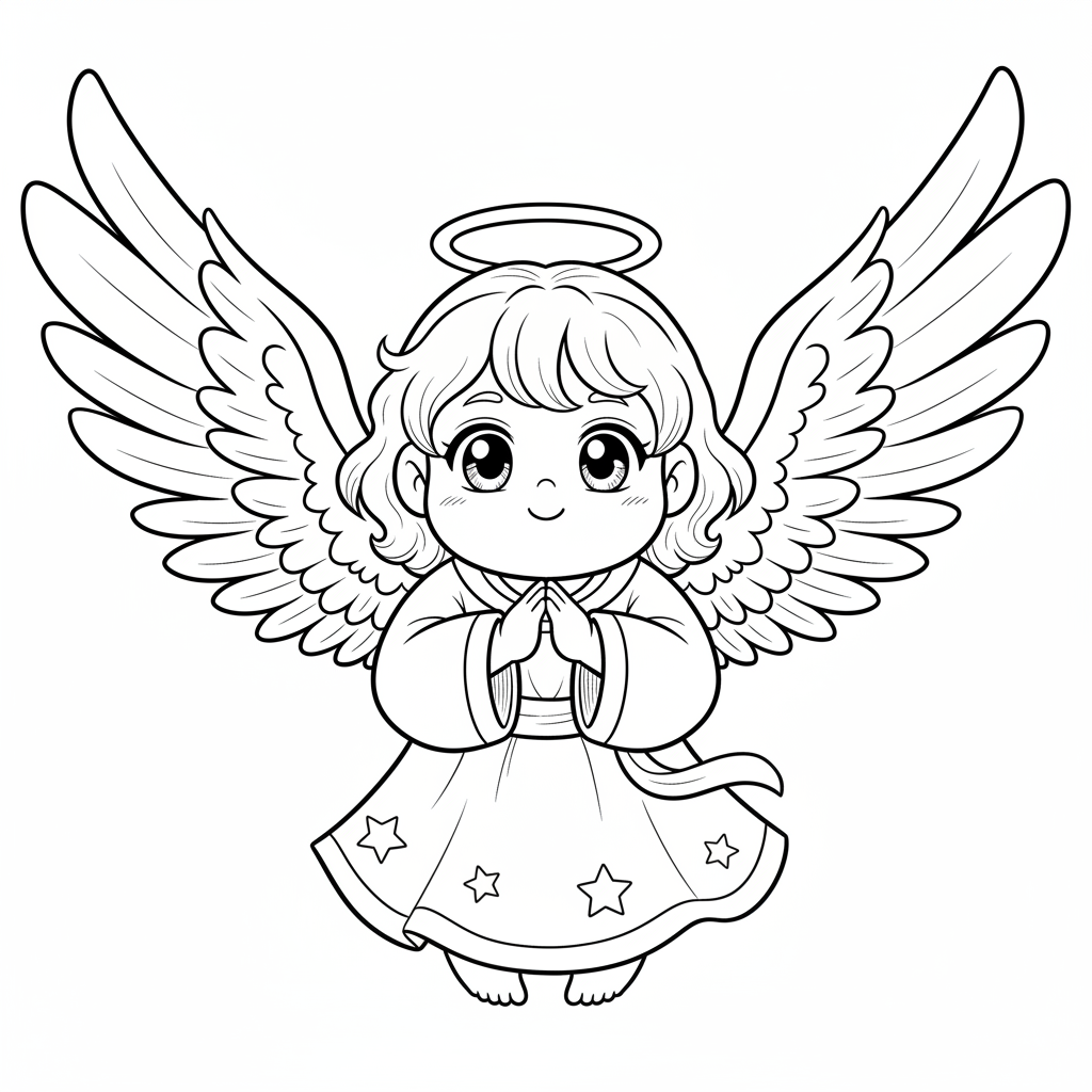 How to Draw an Angel example 2