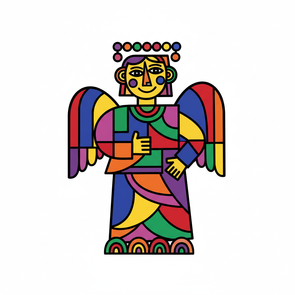 How to Draw an Angel example 6