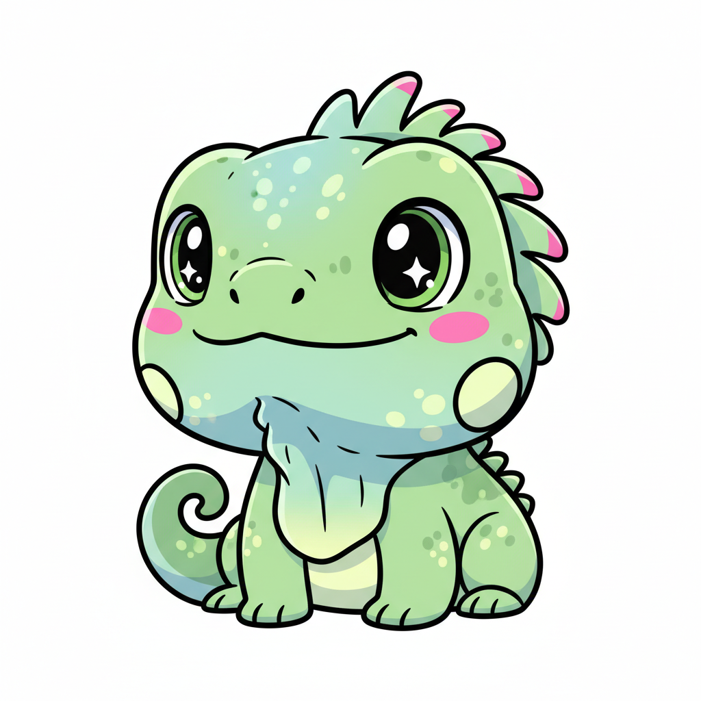 How to Draw an Iguana example 5