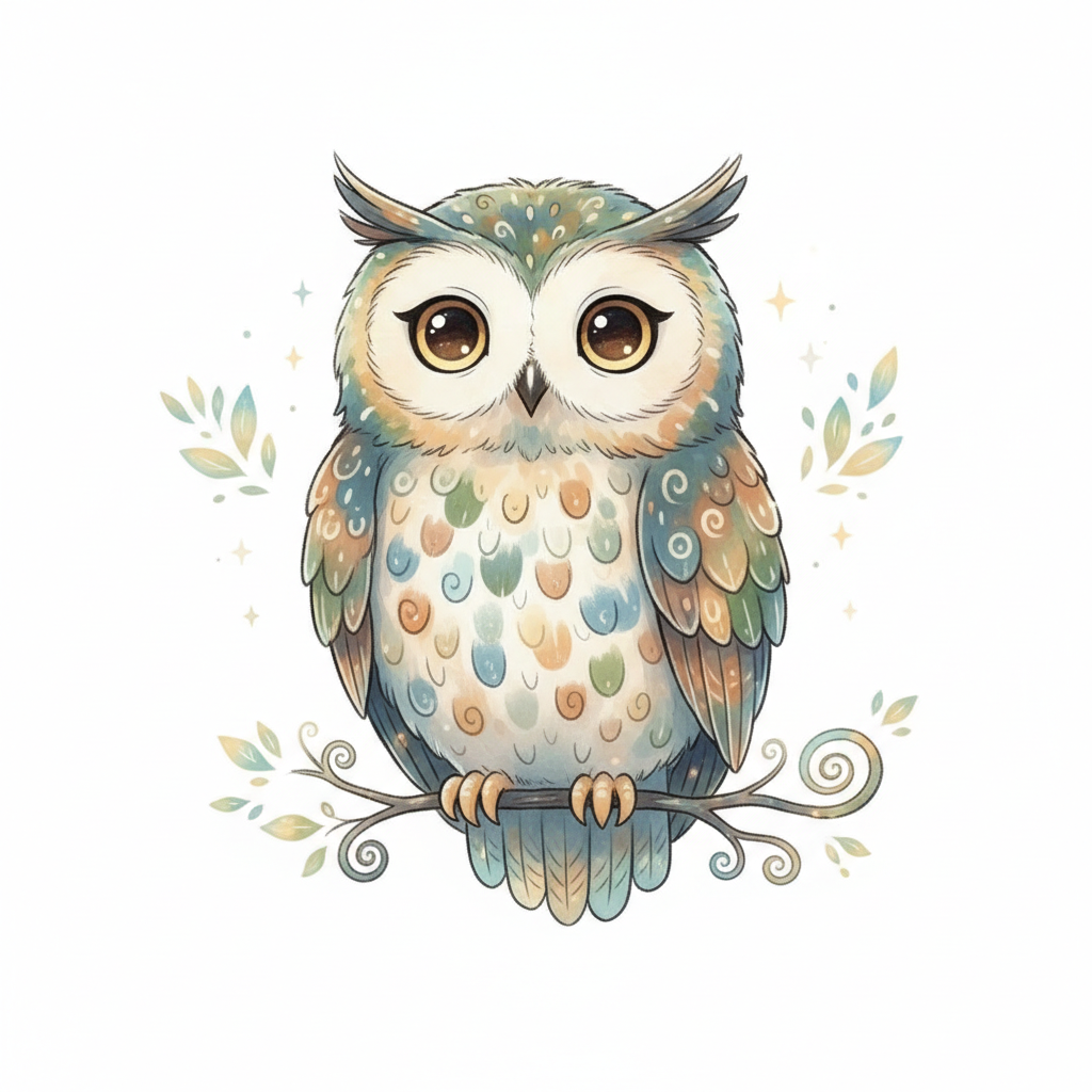How to Draw a Owl example 3