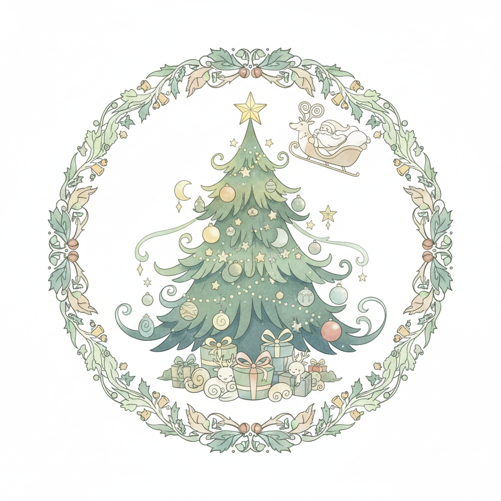 How to Draw Christmas example 3