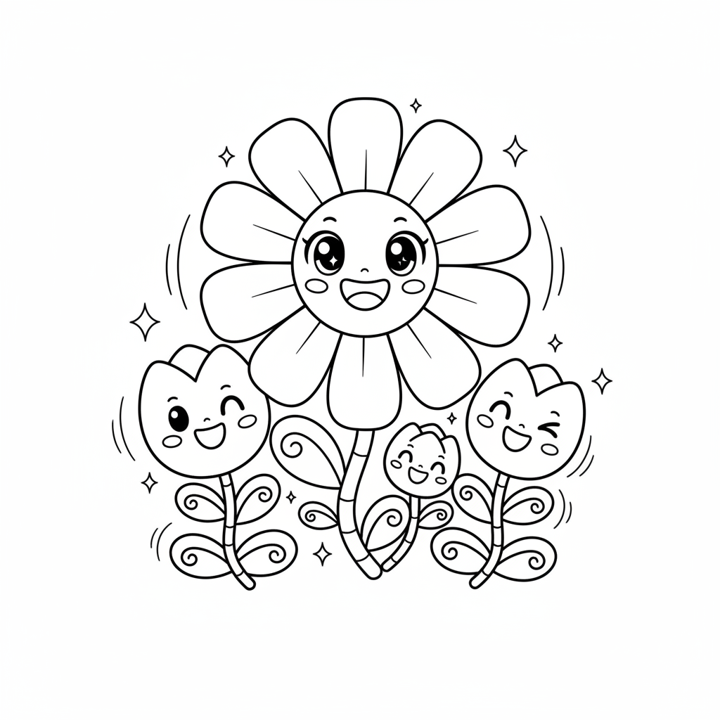 How to Draw Flowers example 2