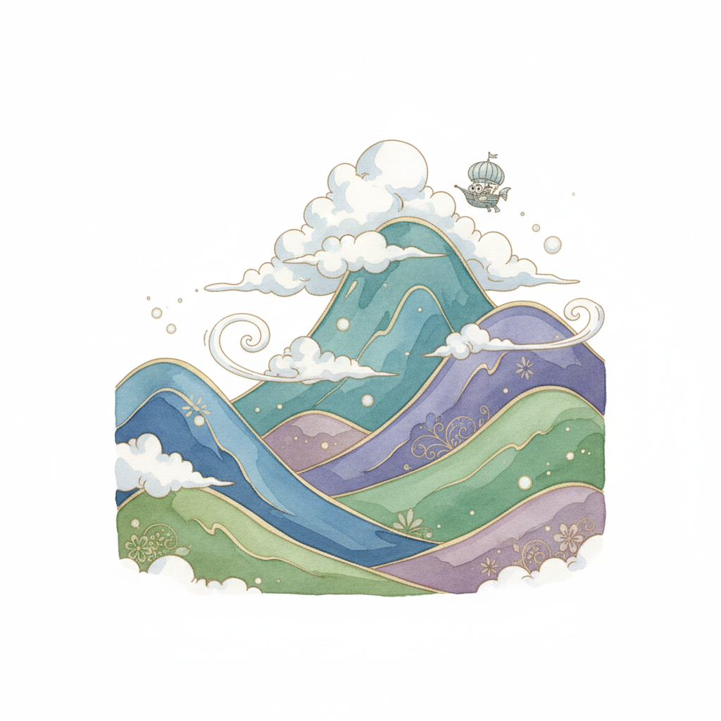 How to Draw Mountains example 3