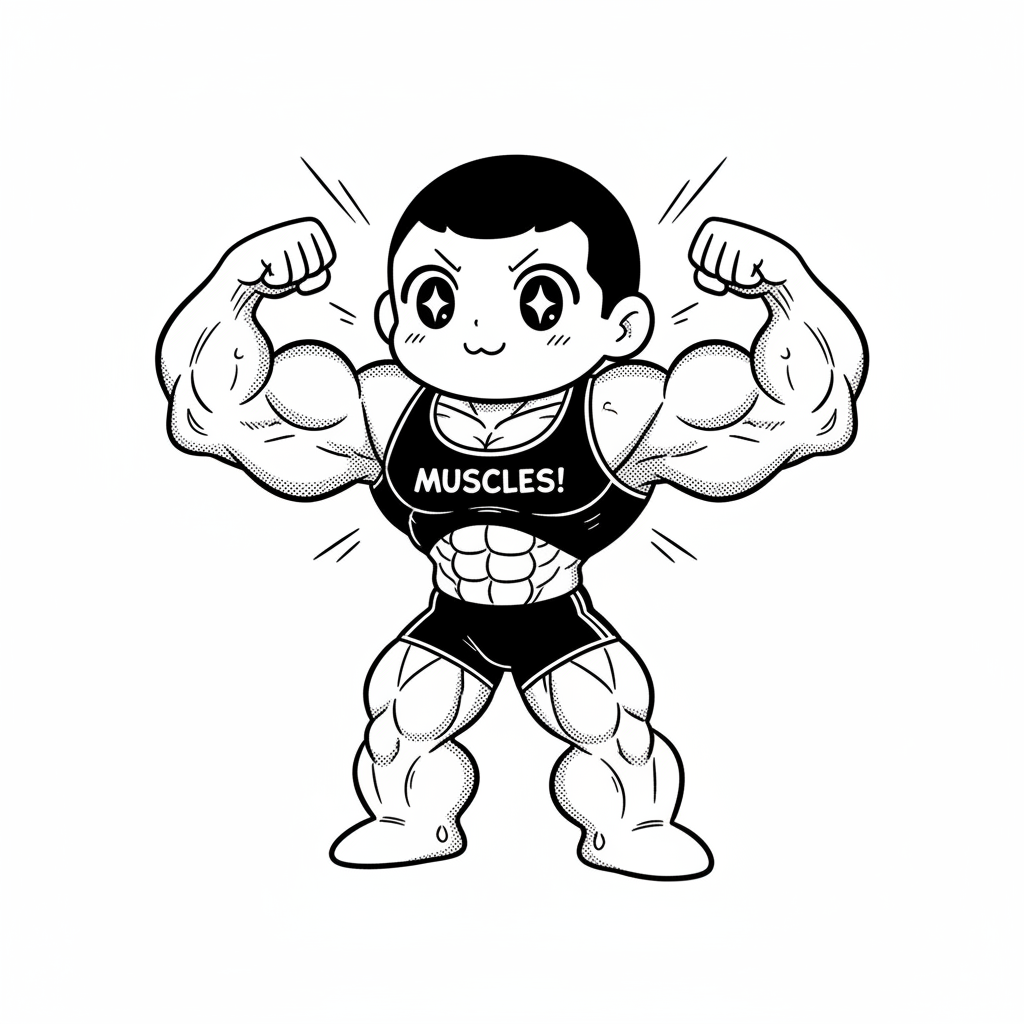 how to draw muscles - Fun at-home activities for Kids.